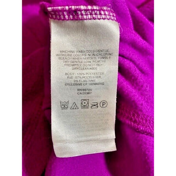 Columbia 1/4 Zip Pullover Top Magenta Womens Size Small - Picture 6 of 12